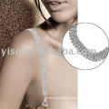 four row rhinestone bra strap